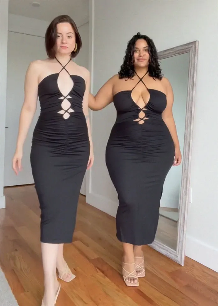 2 Amigas muestran cómo les queda la misma ropa en sus distintos tipos de cuerpo (30 nuevas fotos)