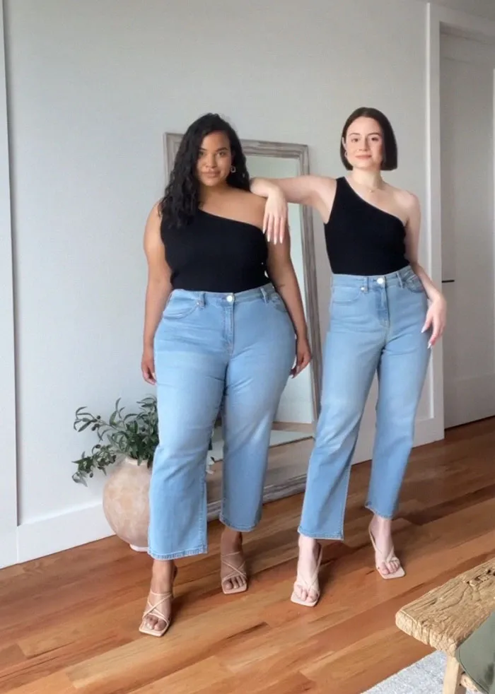 2 Amigas muestran cómo les queda la misma ropa en sus distintos tipos de cuerpo (30 nuevas fotos)