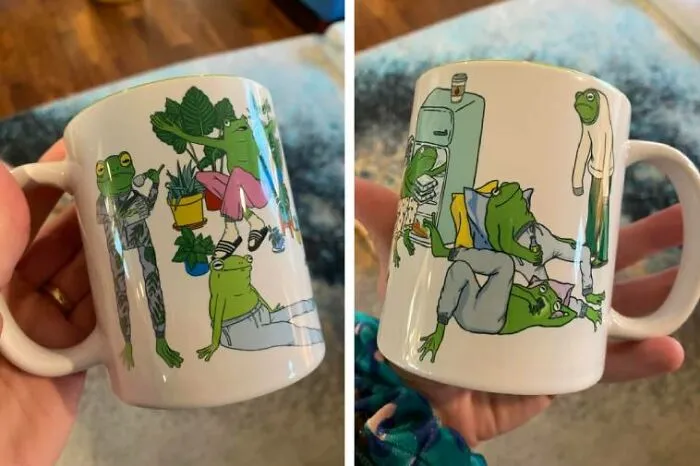 Mi marido me regaló esta gran taza para Navidad, ¡tiene todas mis cosas favoritas!