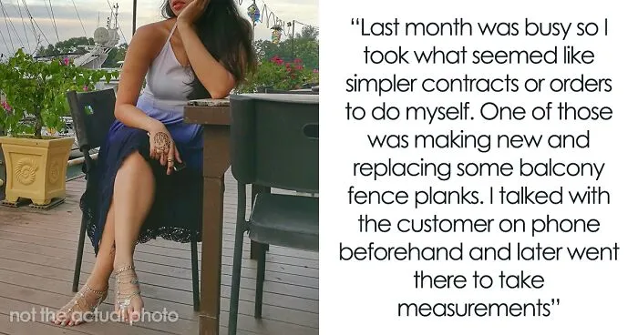 "I Just Lost It": Woodworker Of 8 Years Takes It Out On Sexist Client After He Questioned Her Professionalism