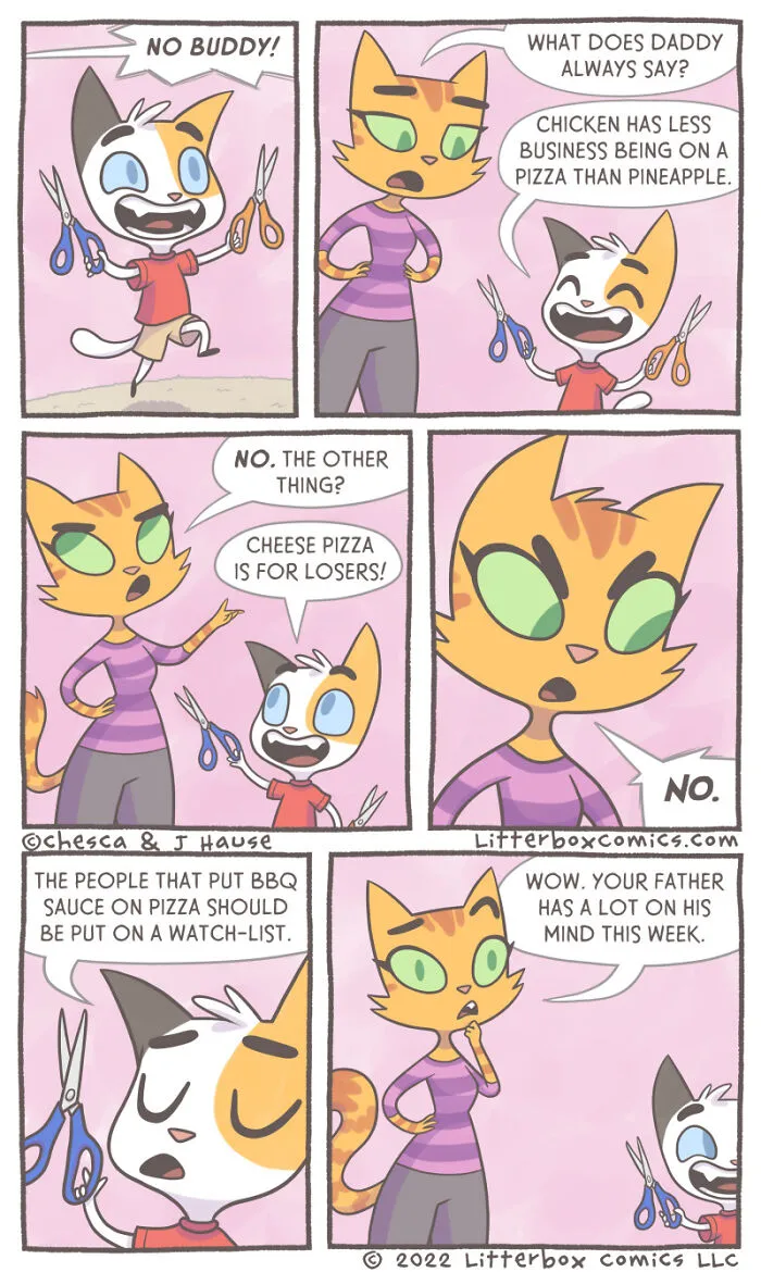 I Illustrate My Experience As A Modern-Day Parent In 30 Comics With A Feline Twist (New Pics)
