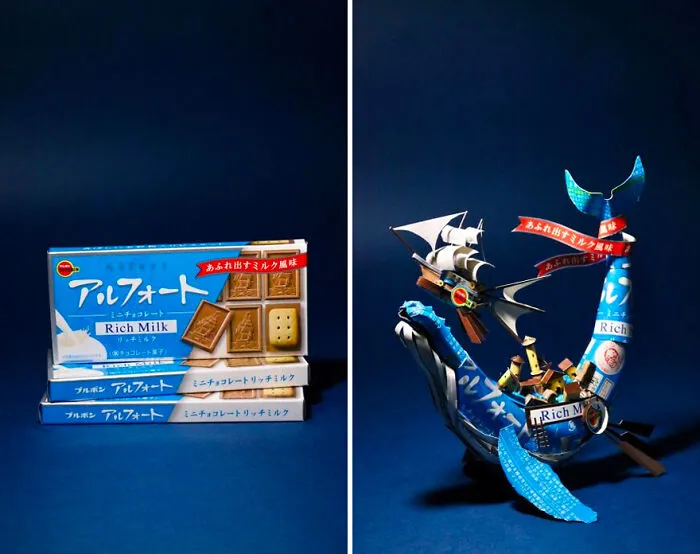 Second Life: This Artist Turns Used Packages Into Art (20 New Pics)