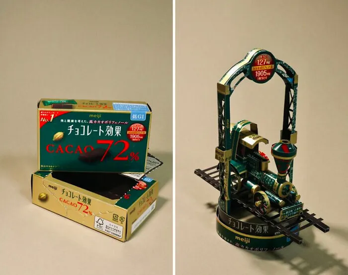 Second Life: This Artist Turns Used Packages Into Art (20 New Pics)