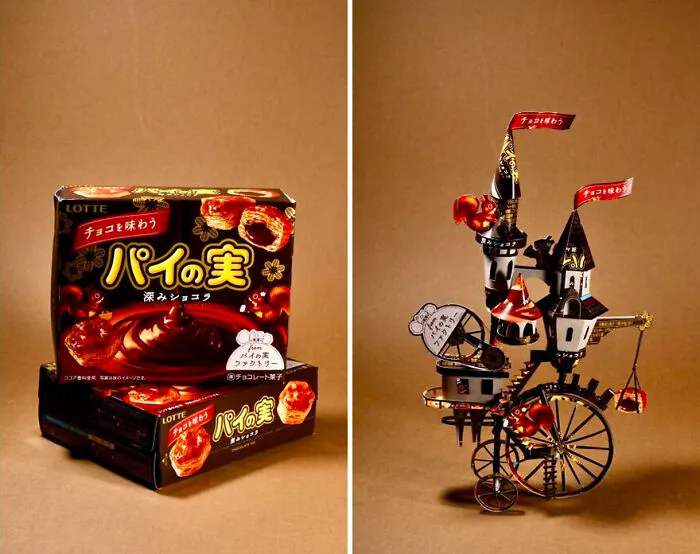 Second Life: This Artist Turns Used Packages Into Art (20 New Pics)