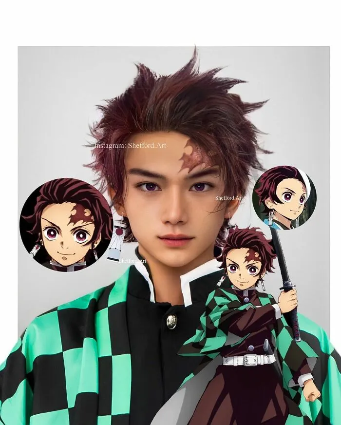 Tanjiro Kamado de Demon Slayer: Kimetsu No Yaiba