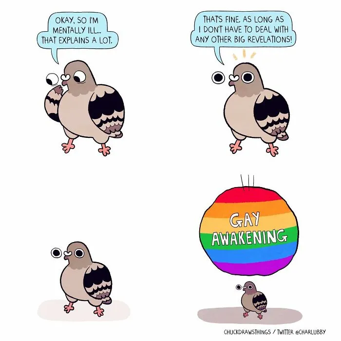 Artist Portrays How Life Looks When You Have Depression And Anxiety Through These 30 Relatable Comics Featuring A Cartoon Pigeon