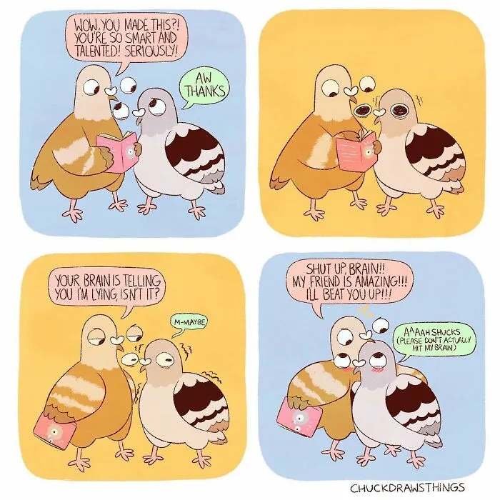 Artist Portrays How Life Looks When You Have Depression And Anxiety Through These 30 Relatable Comics Featuring A Cartoon Pigeon