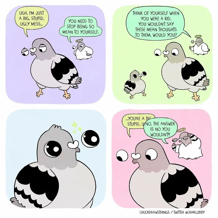 Artist Portrays How Life Looks When You Have Depression And Anxiety Through These 30 Relatable Comics Featuring A Cartoon Pigeon