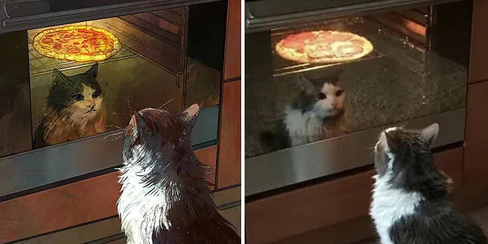 30 Of The Funniest Internet-Famous Cat Pics Get Illustrated By Catwheezie (New Pics)