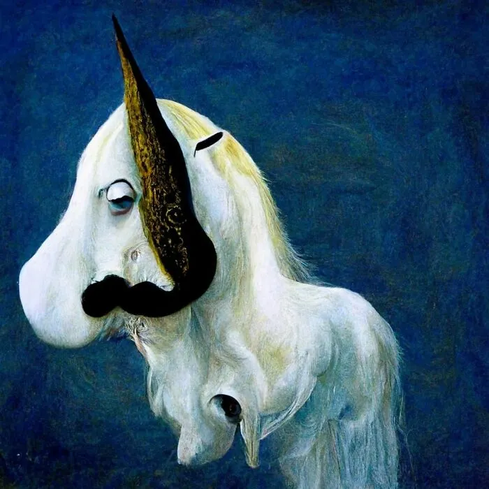 I Use AI To Create Surreal Images Of Unicorns And Some Of My Works Even Get Exhibited In Museums (50 Pics)