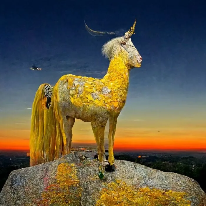 I Use AI To Create Surreal Images Of Unicorns And Some Of My Works Even Get Exhibited In Museums (50 Pics)