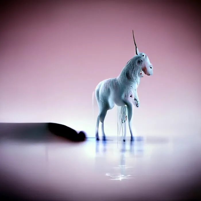 I Use AI To Create Surreal Images Of Unicorns And Some Of My Works Even Get Exhibited In Museums (50 Pics)
