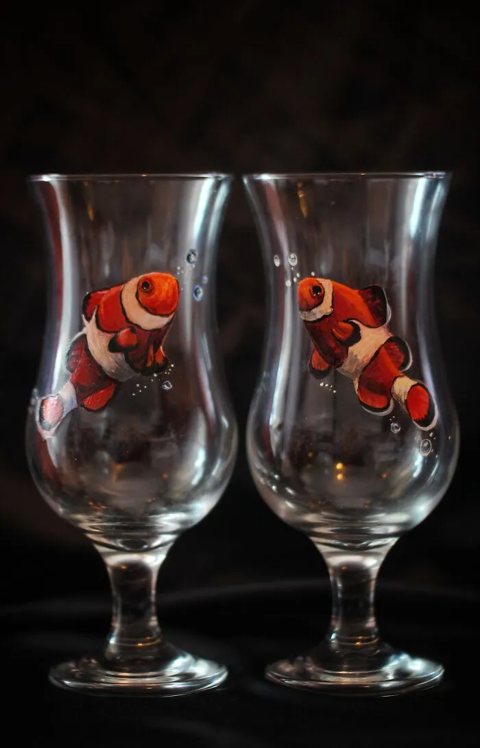 I Do Detailed Paintings On Glass, And Here Are 40 Of Them