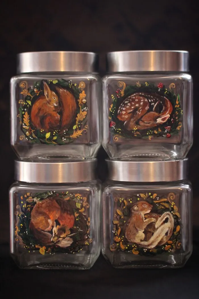 I Do Detailed Paintings On Glass, And Here Are 40 Of Them