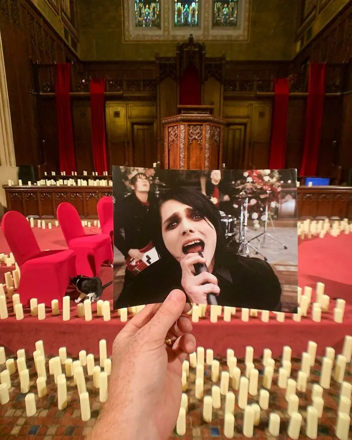 My Chemical Romance In The Music Video For Their Song “Helena” Filmed In 2005. By Marc Webb
