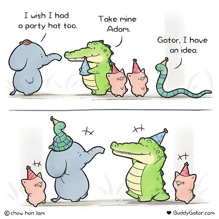 My 25 Comics About Adorable Animals That Show A Good Example For Us Humans (New Pics)