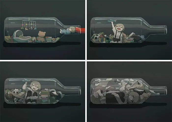 This Japanese Artist Creates Poetic Existential Illustrations (35 New Pics)