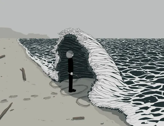 This Japanese Artist Creates Poetic Existential Illustrations (35 New Pics)