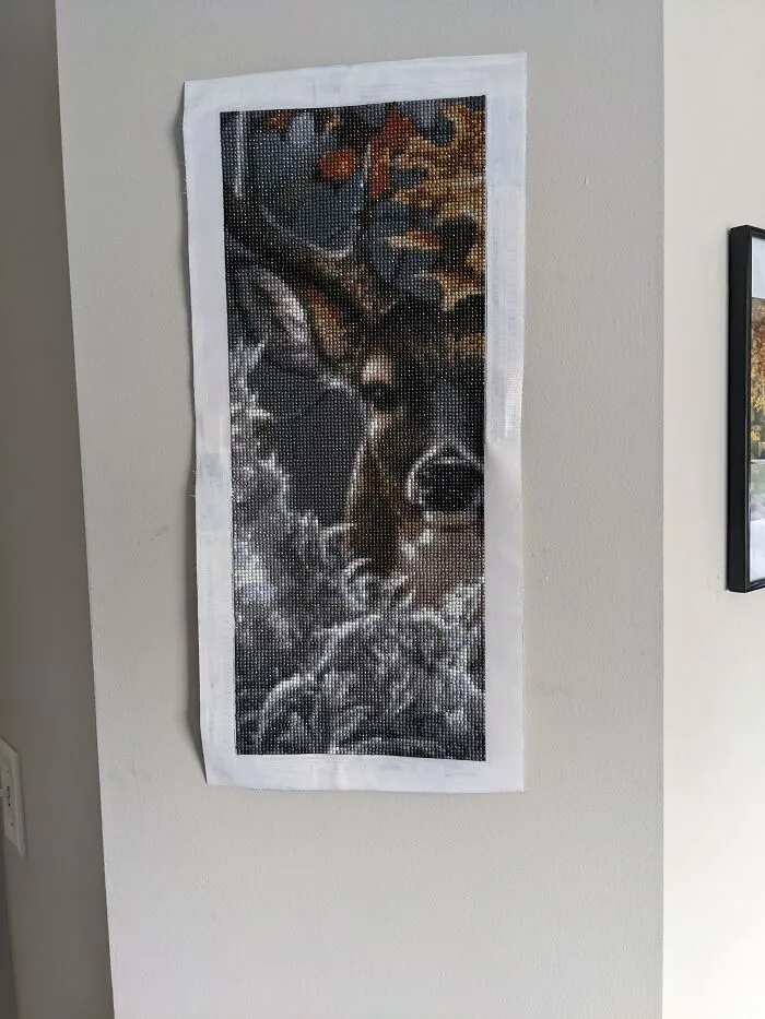 I Finished This Diamond Painting Piece. Really Happy With How It Turned Out