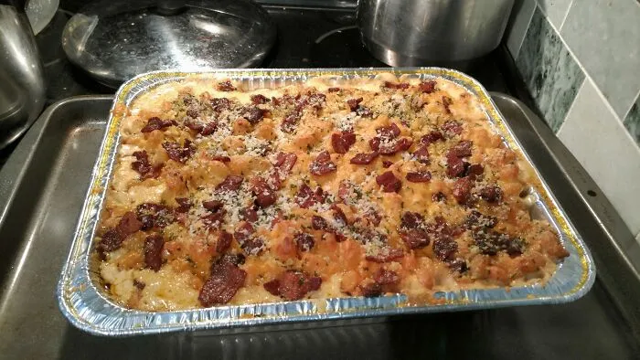 This Is My "Empty The Cheese Drawer" Mac & Cheese.  It Usually Ends Up With A Minimum Of 10 Kinds Of Cheese