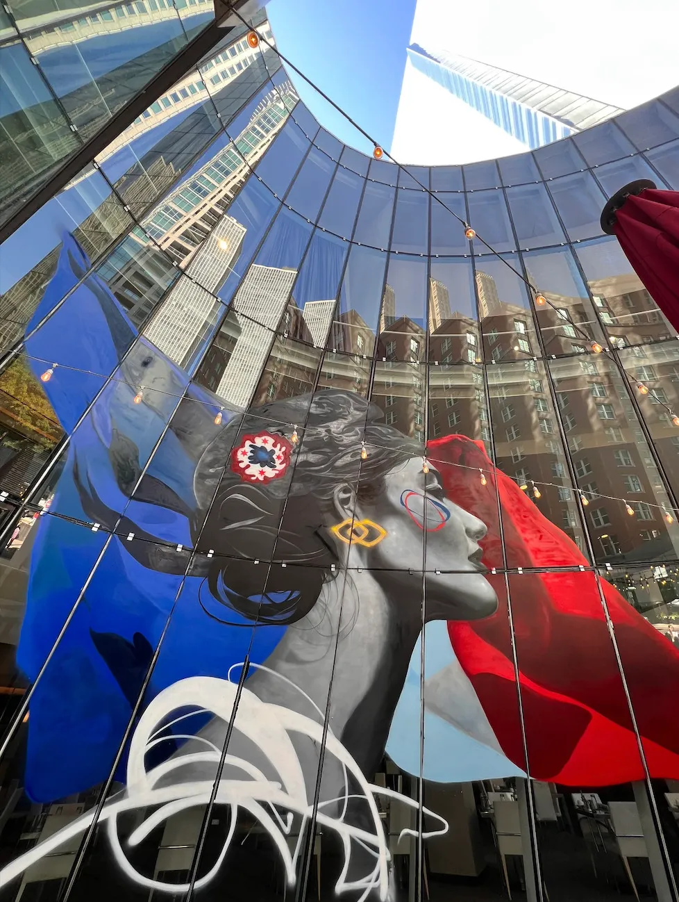 Sofitel Hotel In Chicago Collaborates With Street Artist Rawooh For Skyscraper Glass Mural