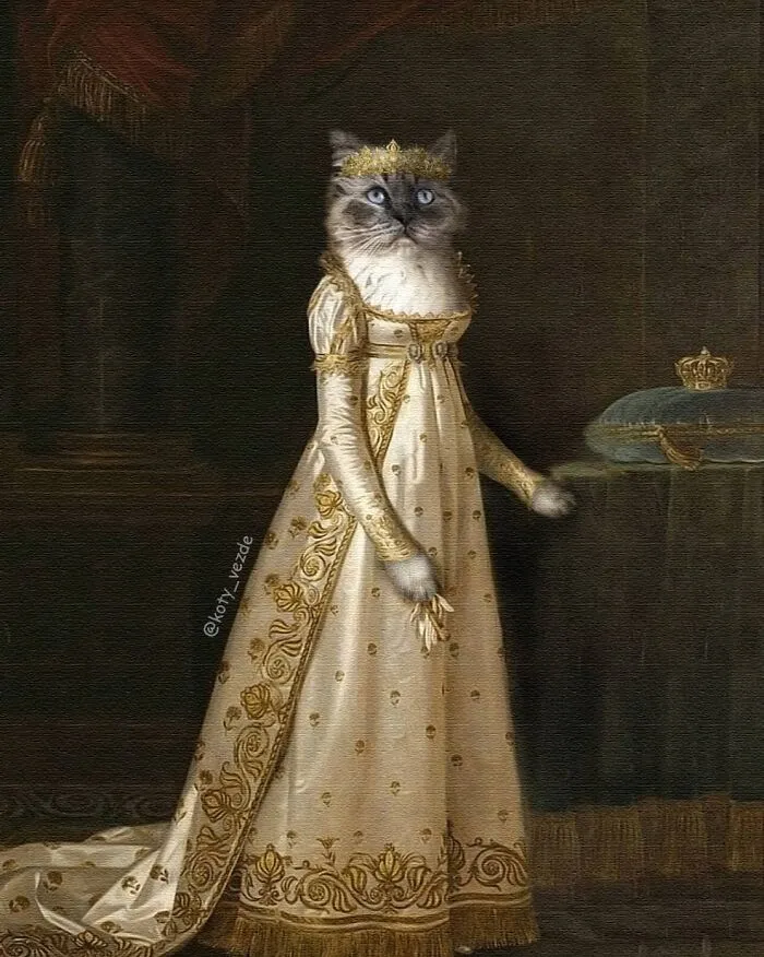 Artist Turns Pictures Of Cats Into Classical Paintings (56 Pics)