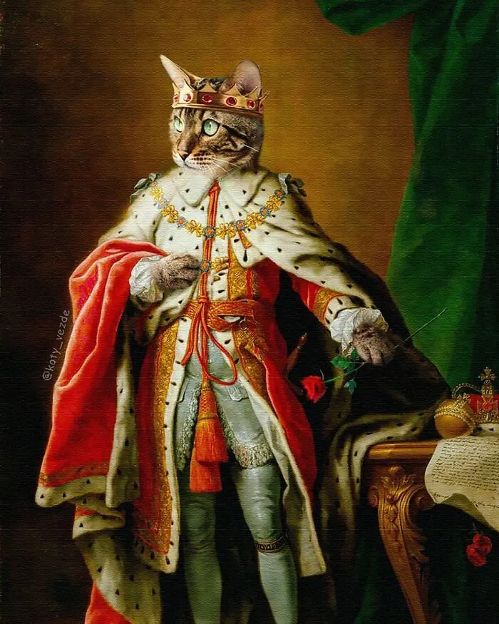 Artist Turns Pictures Of Cats Into Classical Paintings (56 Pics)