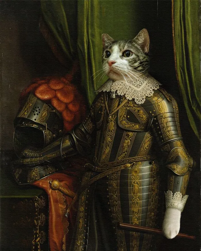 Artist Turns Pictures Of Cats Into Classical Paintings (56 Pics)