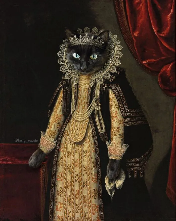 Artist Turns Pictures Of Cats Into Classical Paintings (56 Pics)