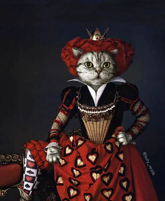 Artist Turns Pictures Of Cats Into Classical Paintings (56 Pics)