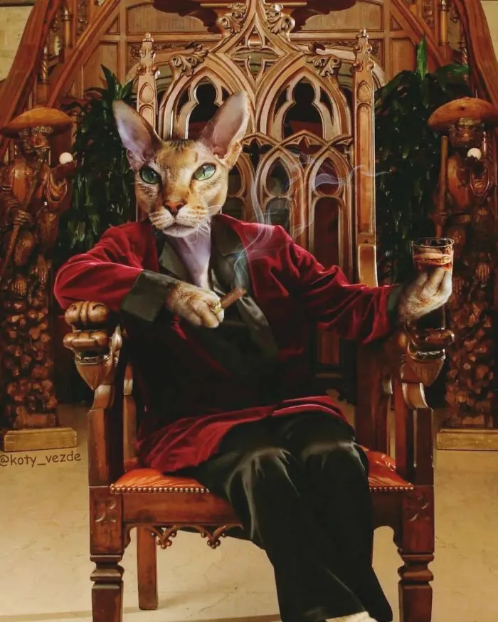 Artist Turns Pictures Of Cats Into Classical Paintings (56 Pics)