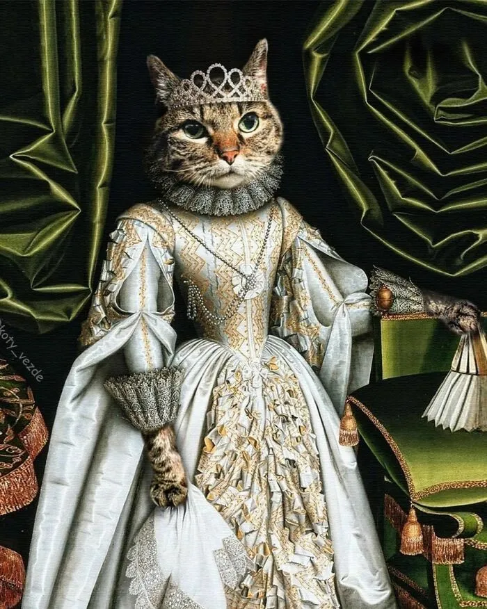 Artist Turns Pictures Of Cats Into Classical Paintings (56 Pics)