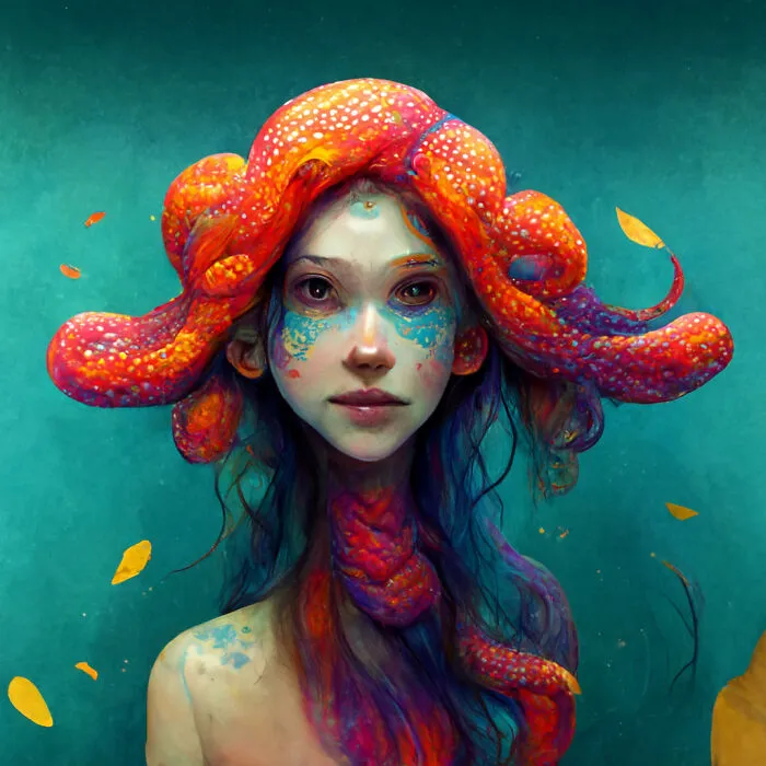 A Merfolk Slowly Turning Into An Octofolk