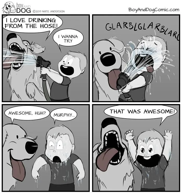 Dad Illustrates How His Baby Son And Their Dog Experience Friendship (30 New Comics)