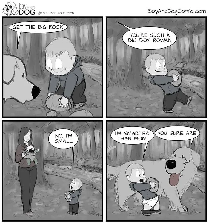 Dad Illustrates How His Baby Son And Their Dog Experience Friendship (30 New Comics)