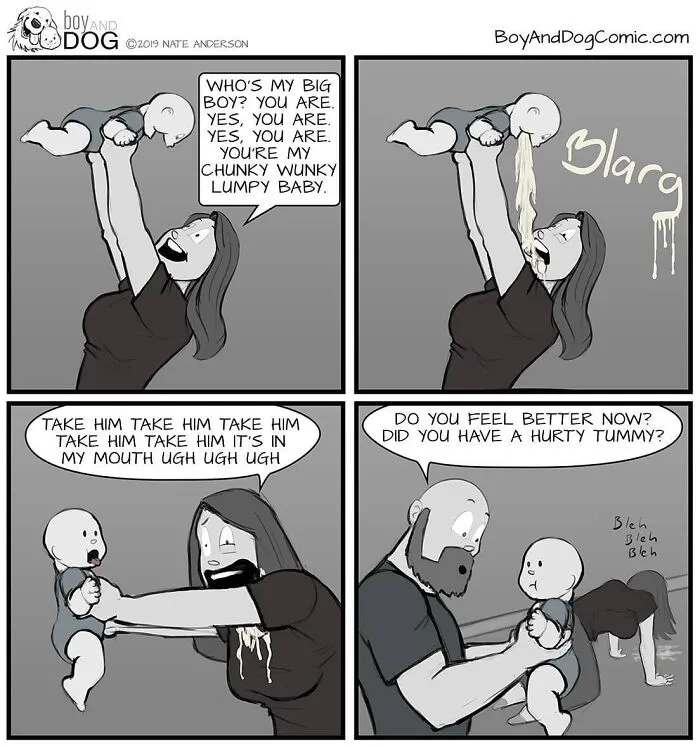 Dad Illustrates How His Baby Son And Their Dog Experience Friendship (30 New Comics)