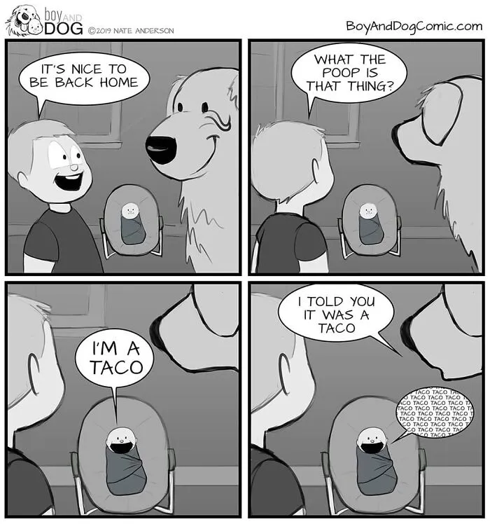 Dad Illustrates How His Baby Son And Their Dog Experience Friendship (30 New Comics)