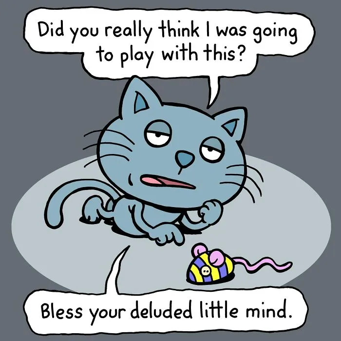 These One-Panel Cat Comics By Anthony Smith Purrfectly Capture What Having A Cat Is Like (40 Pics)