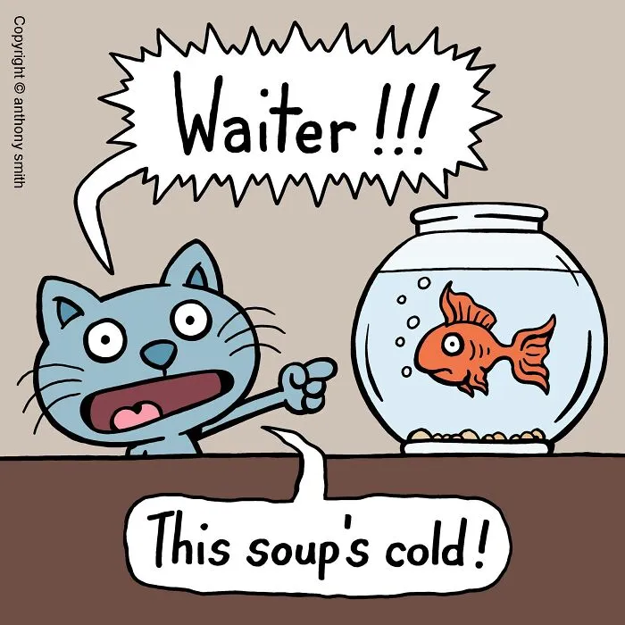 These One-Panel Cat Comics By Anthony Smith Purrfectly Capture What Having A Cat Is Like (40 Pics)