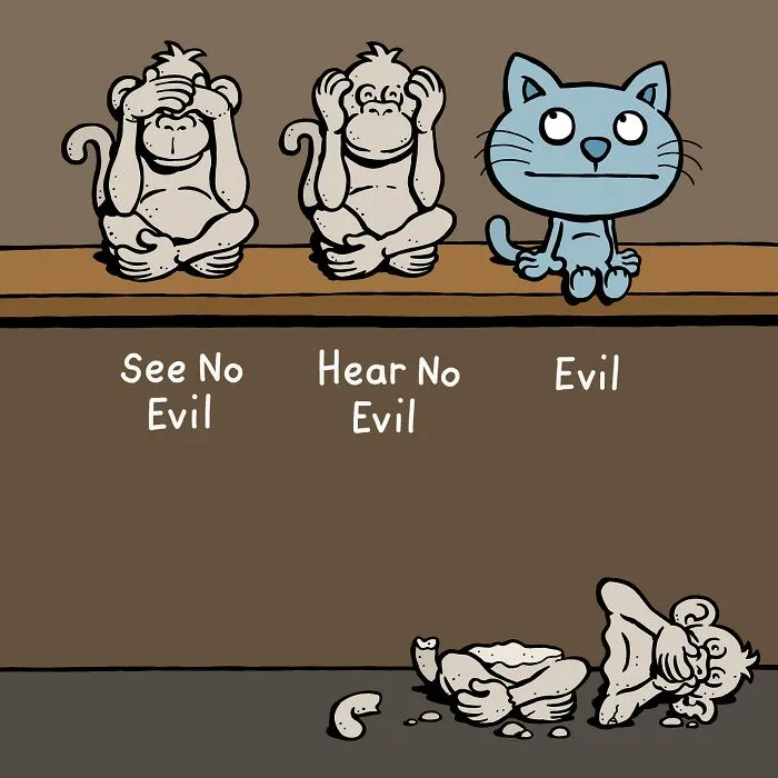 These One-Panel Cat Comics By Anthony Smith Purrfectly Capture What Having A Cat Is Like (40 Pics)