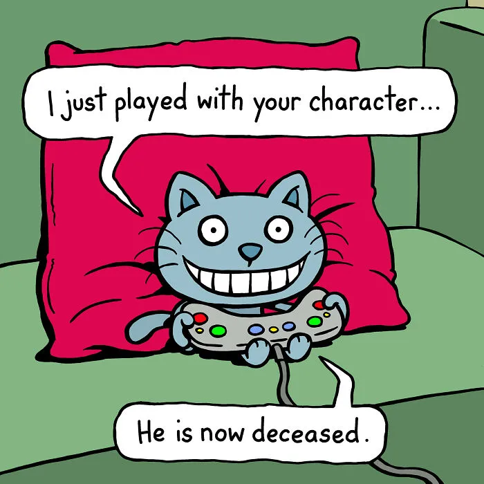 These One-Panel Cat Comics By Anthony Smith Purrfectly Capture What Having A Cat Is Like (40 Pics)