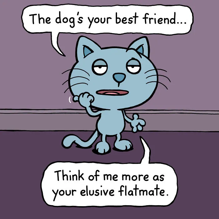 These One-Panel Cat Comics By Anthony Smith Purrfectly Capture What Having A Cat Is Like (40 Pics)