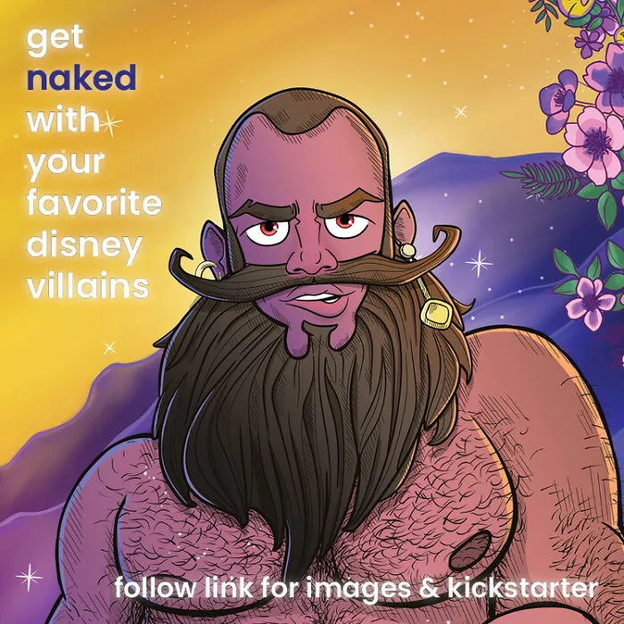 I Am Producing An Art Project Of Male Sports Pin-Ups Inspired By Disney Villains (17 Pics)