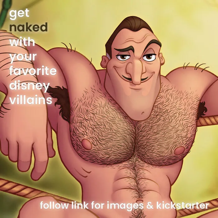 I Am Producing An Art Project Of Male Sports Pin-Ups Inspired By Disney Villains (17 Pics)
