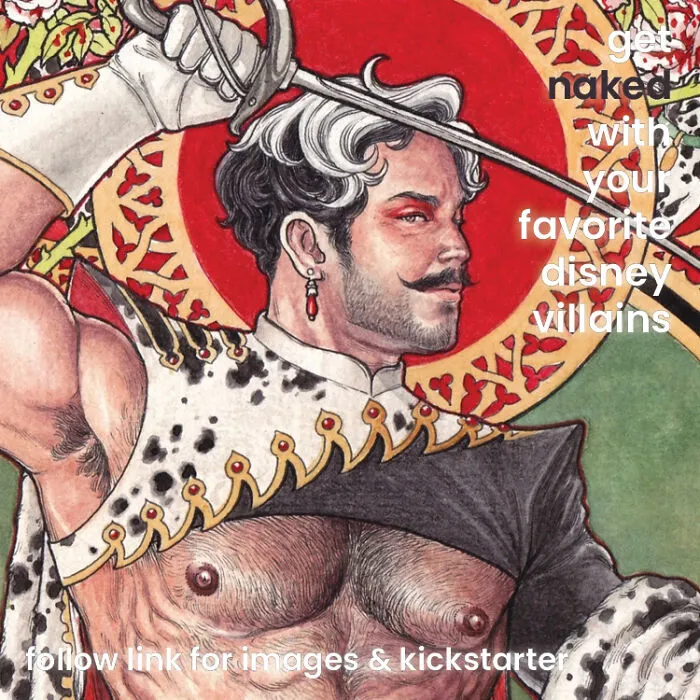 I Am Producing An Art Project Of Male Sports Pin-Ups Inspired By Disney Villains (17 Pics)