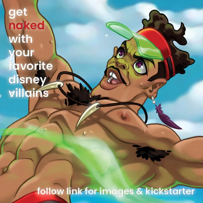 I Am Producing An Art Project Of Male Sports Pin-Ups Inspired By Disney Villains (17 Pics)
