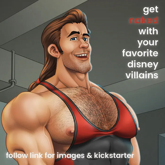 I Am Producing An Art Project Of Male Sports Pin-Ups Inspired By Disney Villains (17 Pics)