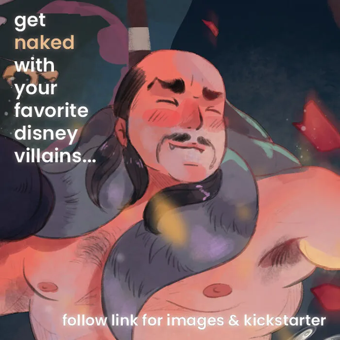 I Am Producing An Art Project Of Male Sports Pin-Ups Inspired By Disney Villains (17 Pics)