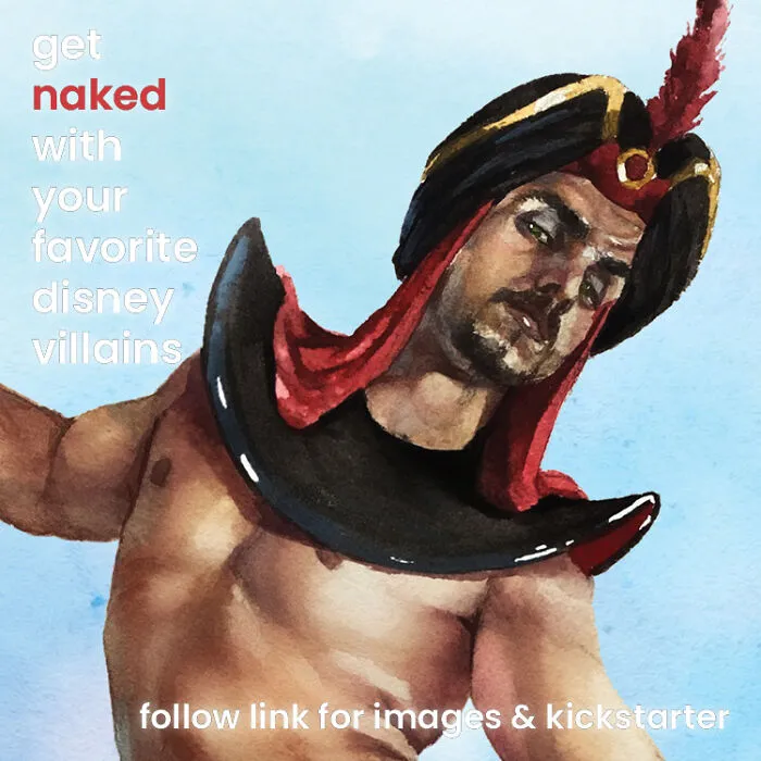 I Am Producing An Art Project Of Male Sports Pin-Ups Inspired By Disney Villains (17 Pics)