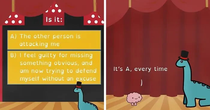 "ADHDinos": 30 Times This Artist Perfectly Captured What Living With ADHD Is Like In His Comics (New Pics)